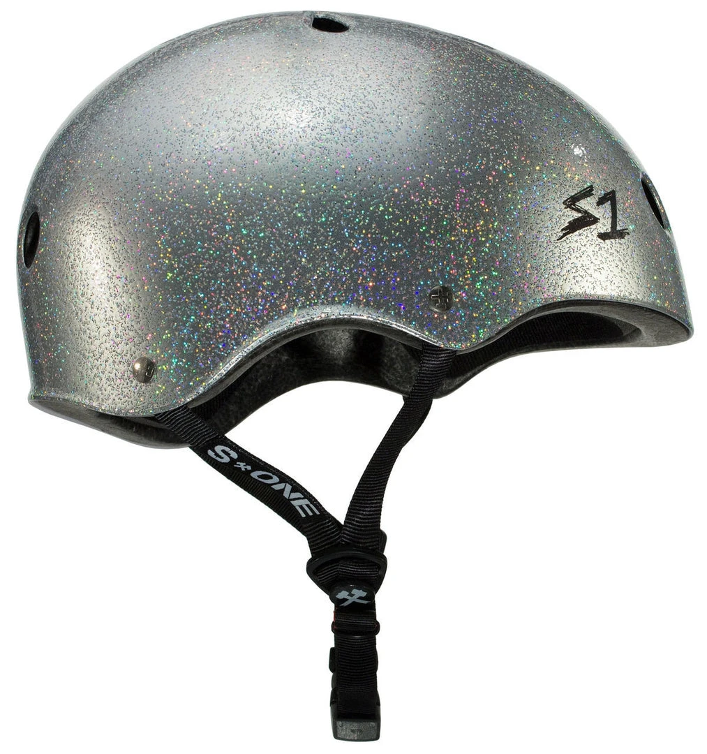 S1 Mega Lifer Helmet - Silver Gloss Glitter 4 S1 Mega Lifer Helmet - Silver Gloss Glitter