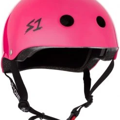 PROTECTIVE GEARS S1 Mini Lifer Helmet - Hot Pink Gloss