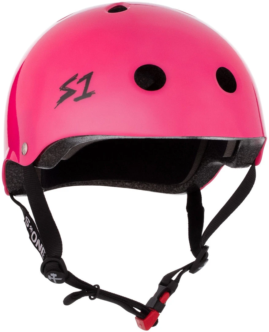 PROTECTIVE GEARS S1 Mini Lifer Helmet - Hot Pink Gloss 3 PROTECTIVE GEARS S1 Mini Lifer Helmet - Hot Pink Gloss