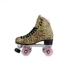 Moxi Jungle Quad Roller Skate Medium - Leopard/Pink