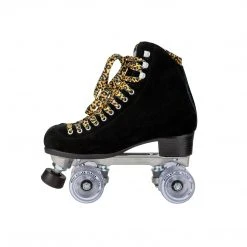 Moxi Panther Quad Roller Skate Medium - Black Suede Quad Complete Skates