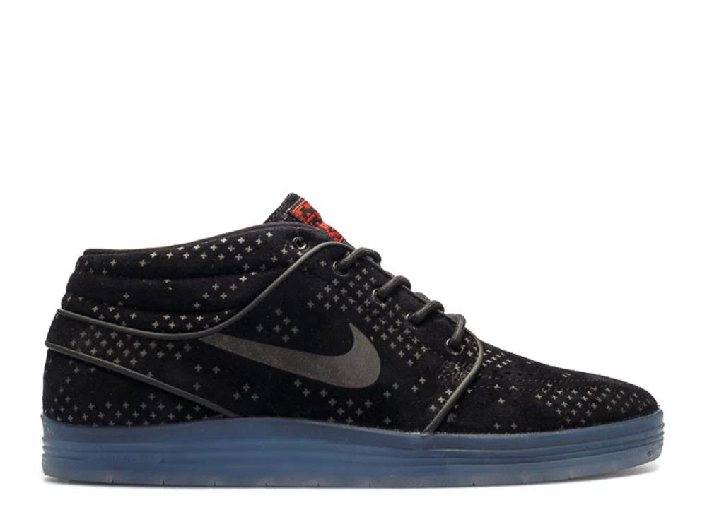 MEN Nike Shoes Lunar Stefan Janoski Mid Flash - Black/Black-Clear MEN Nike Shoes Lunar Stefan Janoski Mid Flash - Black/Black-Clear