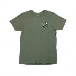 MEN Odyssey BMX Ripped Monogram Short Sleeve Tee - Olive