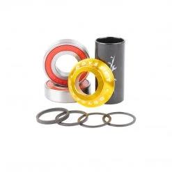 Odyssey BMX Mid Bottom Bracket 19mm Kit - Anodized Gold Bottom Brackets