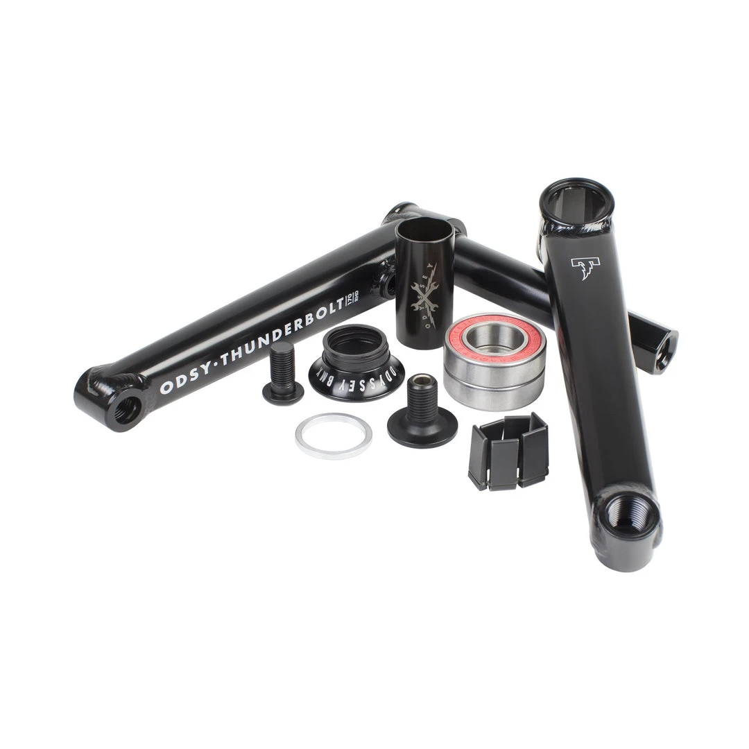 Odyssey BMX Thunderbolt+ Cranks 170mm RHD - Rust Proof Black 3 Odyssey BMX Thunderbolt+ Cranks 170mm RHD - Rust Proof Black