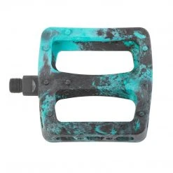 Odyssey BMX Twisted Pro PC Pedals - Billiard Green/Black Swirl