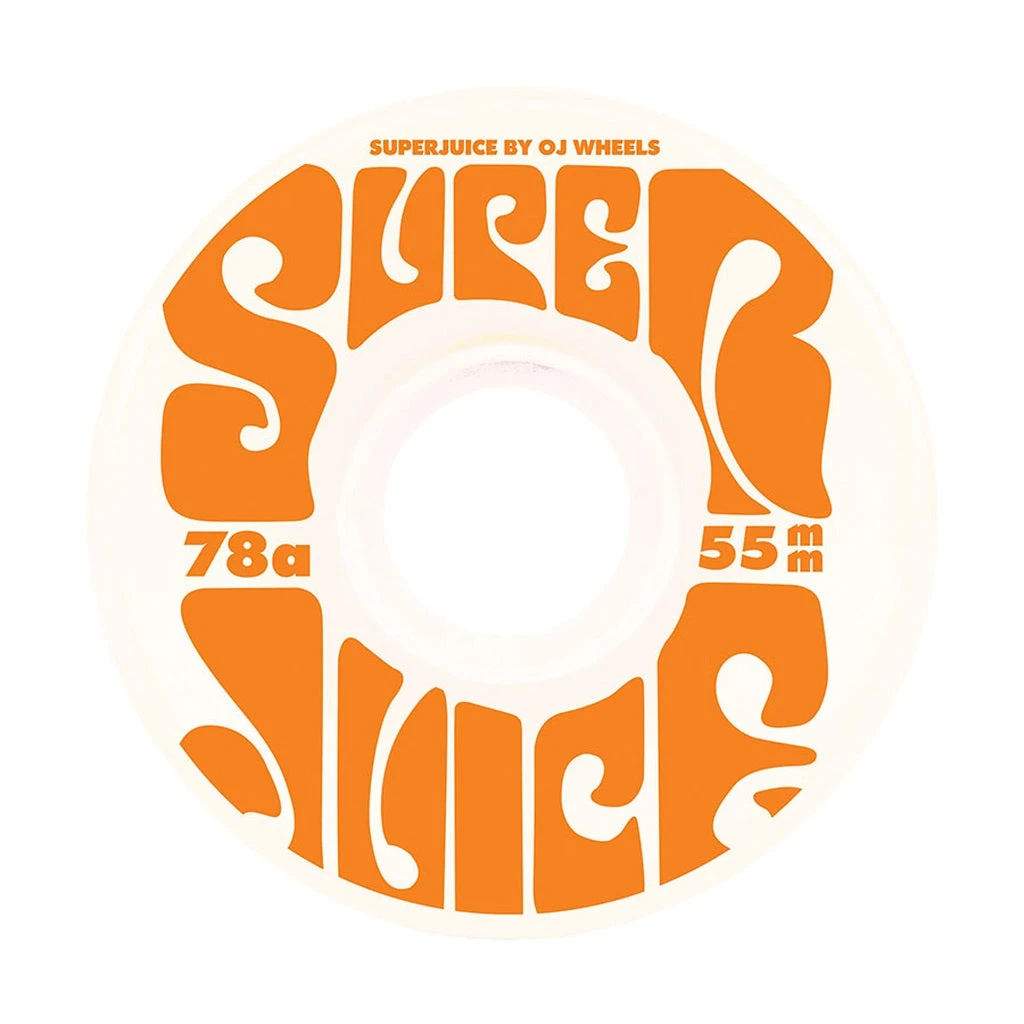OJ Wheels Super Juice Mini 55mm 78a - White (Set Of 4) 3 OJ Wheels Super Juice Mini 55mm 78a - White (Set Of 4)
