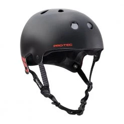 PROTECTIVE GEARS ProTec Classic Old School Helmet Skeleton Key - Black/Red