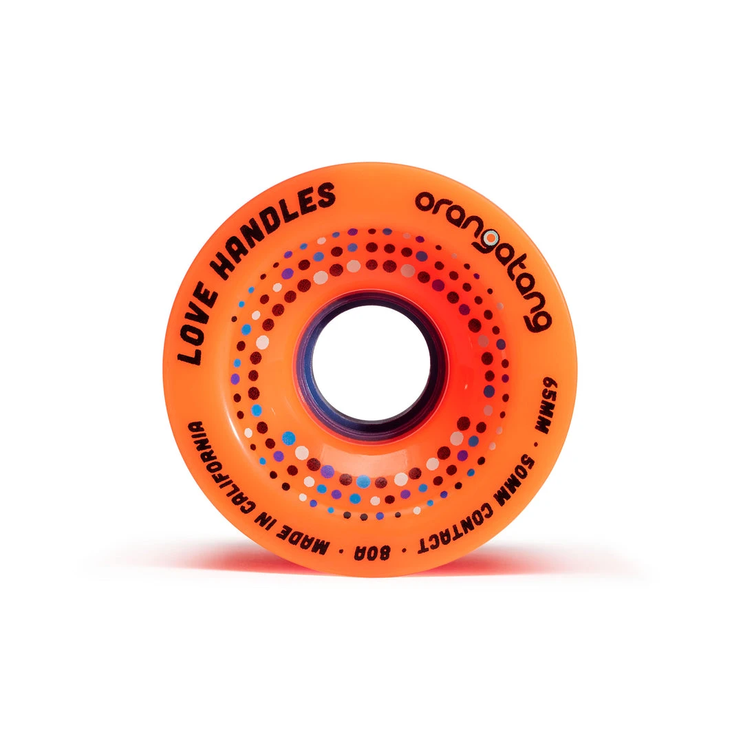 Orangatang Love Handles 65mm 80a Longboard Wheels - Orange (Set Of 4) 5 Orangatang Love Handles 65mm 80a Longboard Wheels - Orange (Set Of 4)
