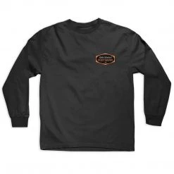MEN Lakai Paint Long Sleeve Tee - Black