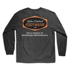 MEN Lakai Paint Long Sleeve Tee - Black