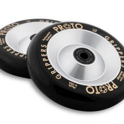 Proto Wheels Classic Full Core Grippers 110mm - Black On Raw (Pair) 6 Proto Wheels Classic Full Core Grippers 110mm - Black On Raw (Pair)