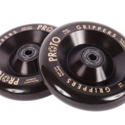 Proto Wheels Classic Full Core Grippers 110mm - Black On Black (Pair)