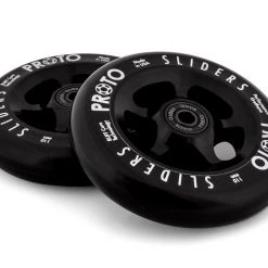 Proto Classic Sliders Wheels 110mm - Black On Black (Pair)