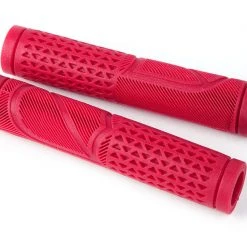 S&M Bikes BMX Passero Grips - Trans Red/Gold Flake