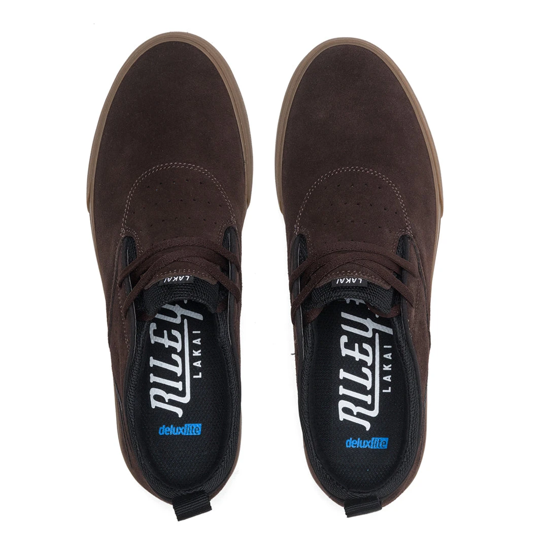 Lakai Shoes Riley Hawk 2 - Chocolate/Gum Suede 5 Lakai Shoes Riley Hawk 2 - Chocolate/Gum Suede