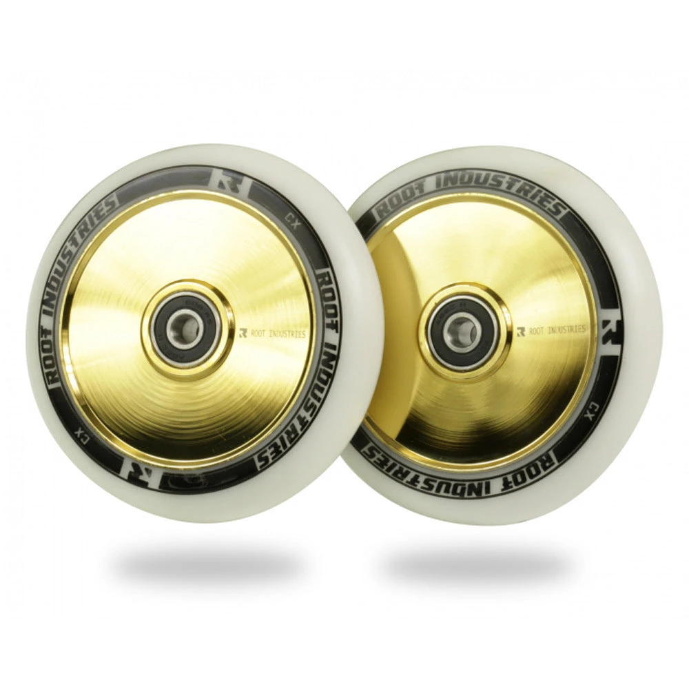 Root Industries Air Wheels 110mm - White/Gold Rush (Pair) 3 Root Industries Air Wheels 110mm - White/Gold Rush (Pair)