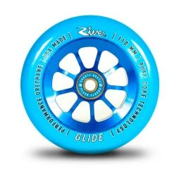 River Wheels Natural Sapphire Glide 110mm - Blue On Blue (Pair)