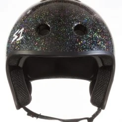 PROTECTIVE GEARS S1 Retro Lifer Helmet - Black Gloss Glitter