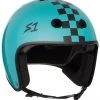 S1 Retro Lifer Helmet - Lagoon Gloss/Checkers