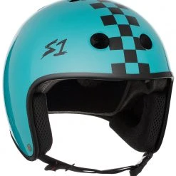 S1 Retro Lifer Helmet - Lagoon Gloss/Checkers