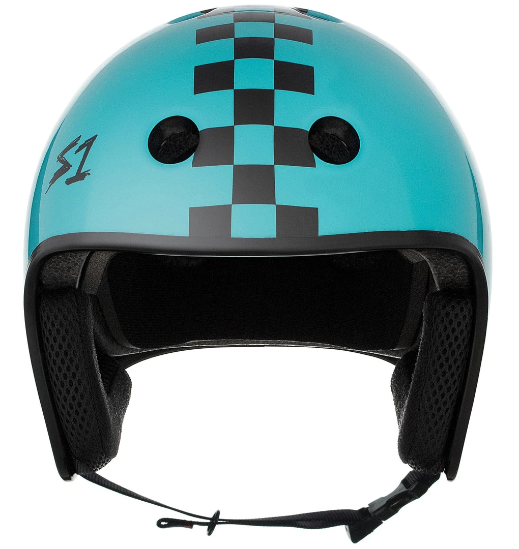 S1 Retro Lifer Helmet - Lagoon Gloss/Checkers S1 Retro Lifer Helmet - Lagoon Gloss/Checkers