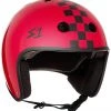 S1 Retro Lifer Helmet - Red Gloss/Checkers 2 S1 Retro Lifer Helmet - Red Gloss/Checkers