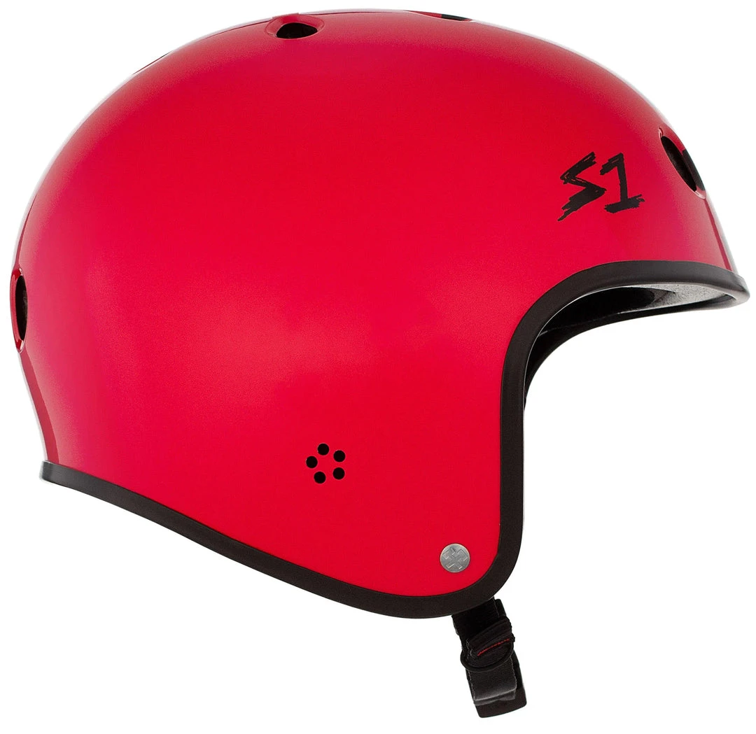 S1 Retro Lifer Helmet - Red Gloss/Checkers 4 S1 Retro Lifer Helmet - Red Gloss/Checkers
