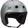 S1 Retro Lifer Helmet - Silver Gloss Glitter PROTECTIVE GEARS