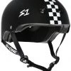 PROTECTIVE GEARS S1 Lifer Helmet - Black Matte/Checkers