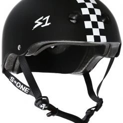 PROTECTIVE GEARS S1 Lifer Helmet - Black Matte/Checkers