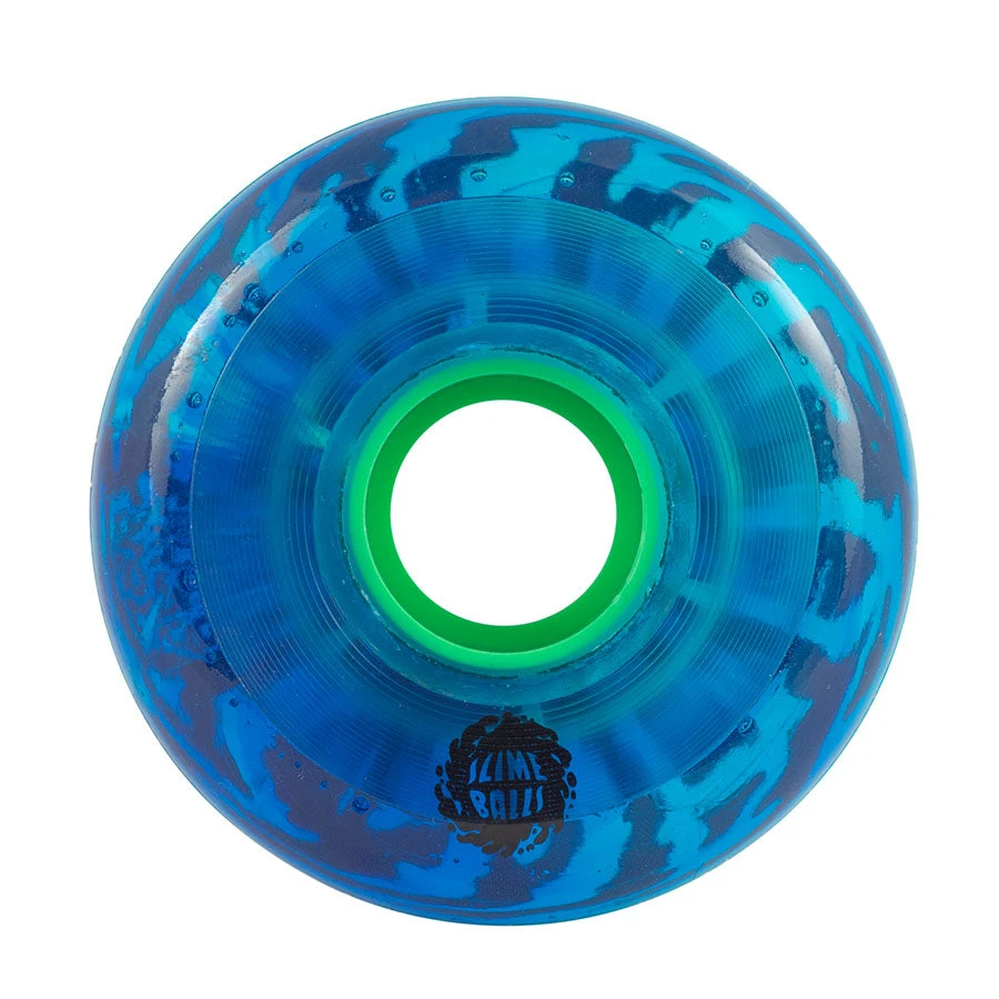 Slime Balls Swirly Wheels 65mm 78a - Trans Blue Swirl (Set Of 4) 4 Slime Balls Swirly Wheels 65mm 78a - Trans Blue Swirl (Set Of 4)