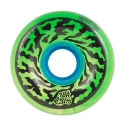 Slime Balls Swirly Wheels 65mm 78a - Trans Green Swirl (Set Of 4)