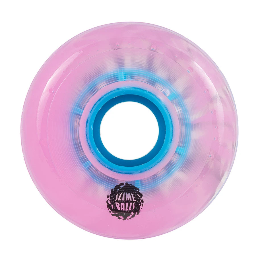 Slime Balls Swirly Wheels 65mm 78a - Trans Pink Swirl (Set Of 4) Slime Balls Swirly Wheels 65mm 78a - Trans Pink Swirl (Set Of 4)