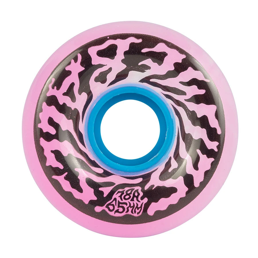 Slime Balls Swirly Wheels 65mm 78a - Trans Pink Swirl (Set Of 4) Slime Balls Swirly Wheels 65mm 78a - Trans Pink Swirl (Set Of 4)