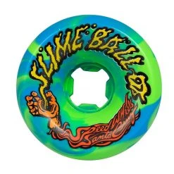 Slime Balls Vomits Wheels 60mm 97a - Blue/Green Swirl (Set Of 4)