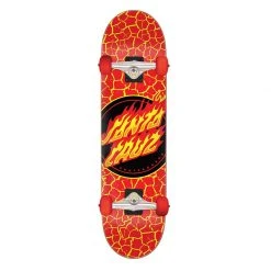 Santa Cruz Flame Dot Large Complete Skateboards - 8.25"