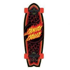 Complete Cruisers Santa Cruz Flame Dot Shark Cruiser Complete - 8.8"