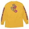 Santa Cruz Spill Hand Long Sleeve T-Shirt - Gold MEN