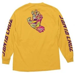 Santa Cruz Spill Hand Long Sleeve T-Shirt - Gold MEN