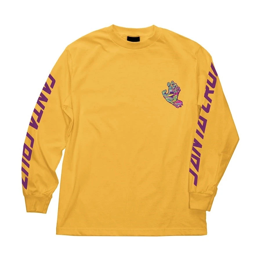 Santa Cruz Spill Hand Long Sleeve T-Shirt - Gold MEN 4 Santa Cruz Spill Hand Long Sleeve T-Shirt - Gold MEN