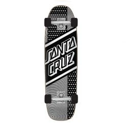 Complete Cruisers Santa Cruz Street Skate Cruiser Complete - 8.4" Black/Silver