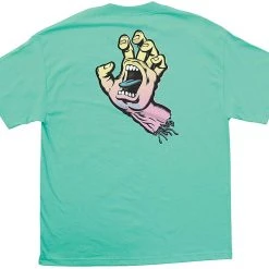 Santa Cruz Pastel Screaming Hand Youth T-Shirt - Turquoise MEN