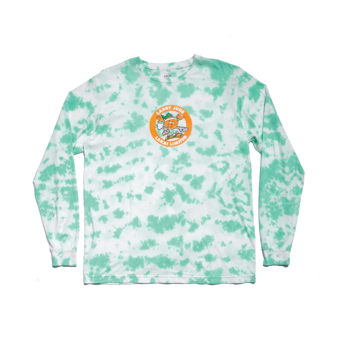 Lakai Skate Club Long Sleeve T-Shirt - Light Green Tie Dye 3 Lakai Skate Club Long Sleeve T-Shirt - Light Green Tie Dye