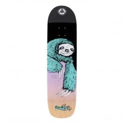 Welcome Skateboards Welcome Sloth On Son Of Planchette Deck 8.38" - Black/Lavender