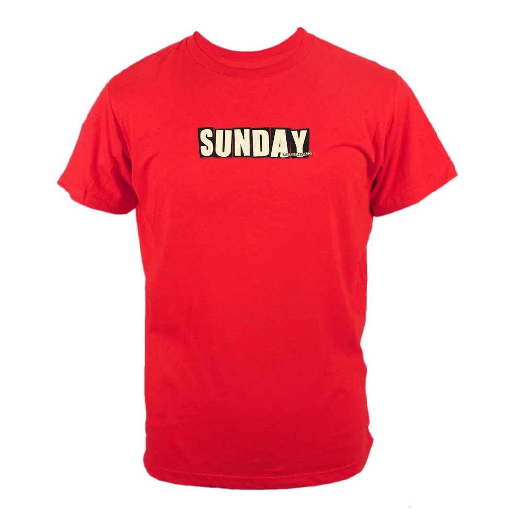 Sunday X Baker Short Sleeve Tee - Red 3 Sunday X Baker Short Sleeve Tee - Red
