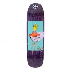 Welcome Skateboards Welcome Nora Vasconcellos Soil On Wicked Queen Deck 8.6" - Purple Stain
