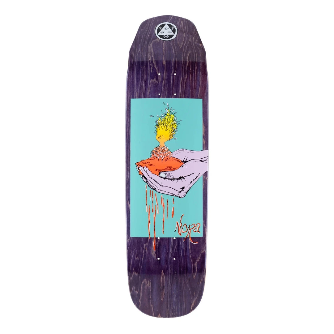 Welcome Skateboards Welcome Nora Vasconcellos Soil On Wicked Queen Deck 8.6" - Purple Stain 3 Welcome Skateboards Welcome Nora Vasconcellos Soil On Wicked Queen Deck 8.6" - Purple Stain