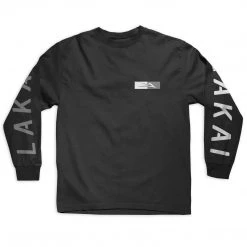 MEN Lakai Split Long Sleeve Tee - Black