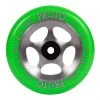Proto StarBright Sliders Wheels 110mm - Neon Green On Raw (Pair)